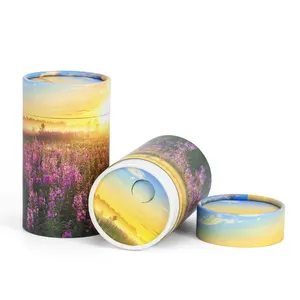 Urns Coffin Customized Cremation Urns Scatter Tubes Urns For Ashes Pet And Adult Customized Logo European Style Paper