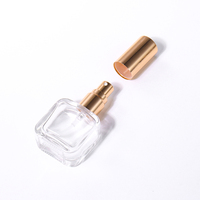 Faible quantité minimale de commande 5ml 10ml 15ml petit flacon vaporisateur de parfum ovale clair vide atomiseur en verre ensemble de parfum récipient vide avec boîte