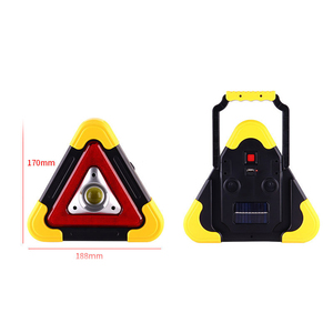 Luz de Advertencia Triangular de Emergencia Solar para Carretera, Alarma de Avería de Emergencia, Señal de Advertencia Triangular para Automóvil con Energía Solar - Product Image 6