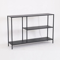Meilleures ventes européennes : Étagère de présentation métallique décorative, table console moderne à montage facile pour salon, chambre, entrée et côté canapé