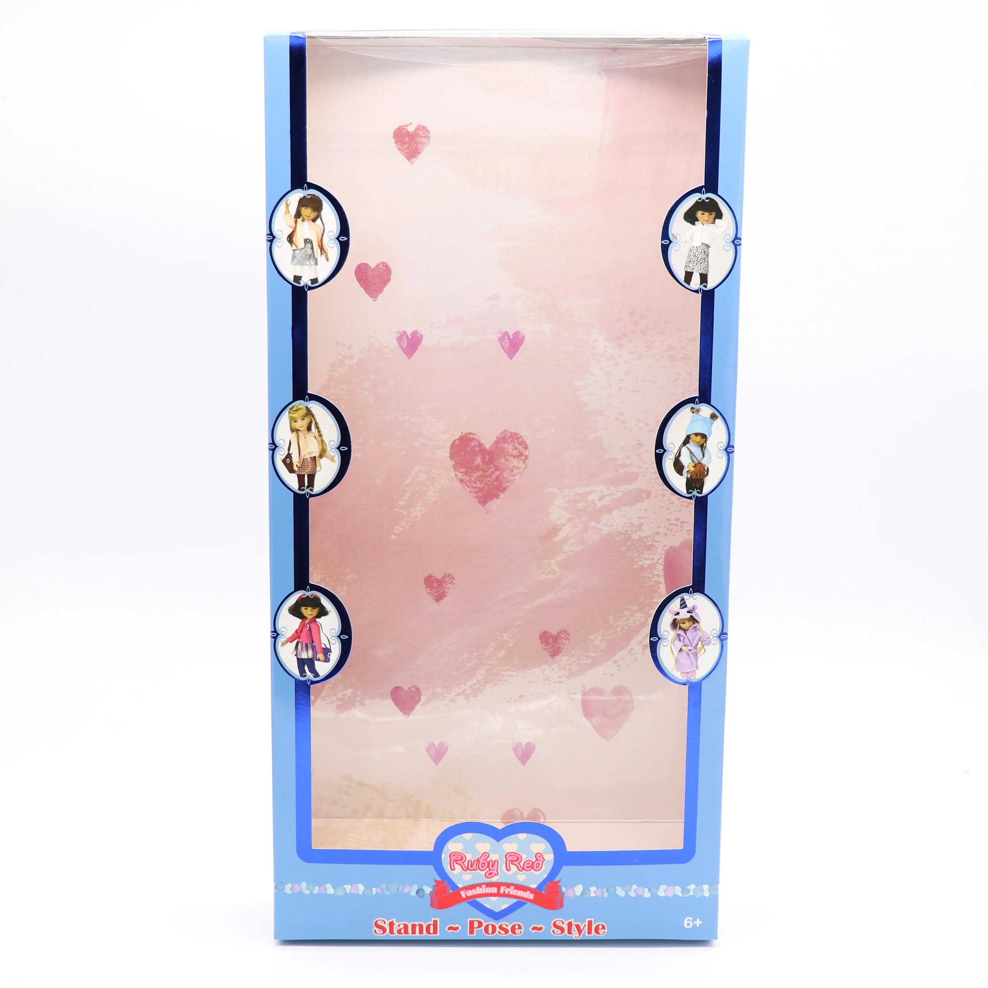 럭셔리 맞춤 접이식 인형 포장 상자 장난감 선물 종이 PVC