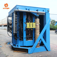 Horno de Inducción de 1T 800KW para Reciclaje de Cobre, Fabricante de Hornos Industriales, Máquina de Fundición de Metales, Horno Eléctrico de Hierro