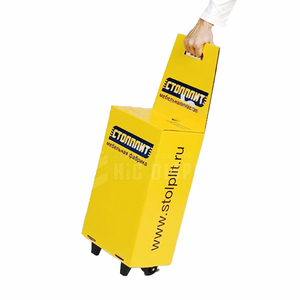 กล่องแสดงสินค้าสัตว์เลี้ยงแบบพับได้กล่องแสดงแบบรถเข็นพร้อมล้อพิมพ์โลโก้กระดาษแข็งสำหรับจัดนิทรรศการ - Product Image 4