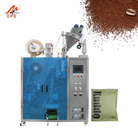 Machine d'emballage automatique pneumatique pour sachets de thé et de café (8g, 10g, 12g) avec oreilles suspendues, pour remplissage et scellage, qualité alimentaire, pour plastique et papier
