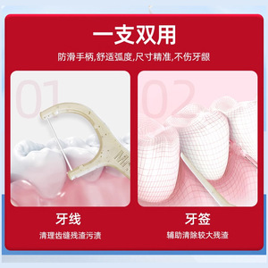 Mr Shark Dental Floss Picks Disposable Individual Packaging Oral Hygiene Care Adult <b>Toothpicks</b> - Product Image 5