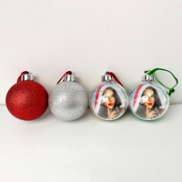 Boules de Noël en plastique électro-plaqué avec paillettes, décorations suspendues pour l'arbre de Noël, décoration de la maison, bricolage, boules décoratives 80 mm