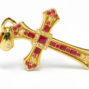 18K <strong>Solid</strong> <strong>Gold</strong> Cross <strong>Pendant</strong> AU750 Real Pure <strong>Gold</strong> Luxury Fine Jewelry Charms Wholesale Unisex <strong>Pendant</strong> - Product Image 4