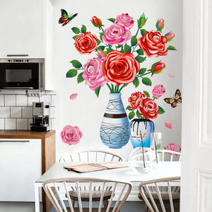 <span class=keywords><strong>Farfalle</strong></span> autoadesive 3d vaso di fiori decorazione della parete adesivo soggiorno - Product Image 4