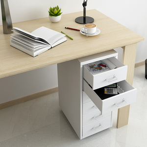 Armoire de rangement avec tiroirs verrouillables, design minimaliste écologique, armoire verticale à 5 tiroirs en acier antirouille pour atelier - Product Image 2