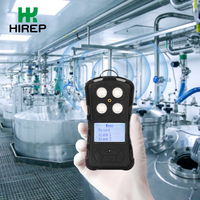 Detektor Gas Multi 4-in-1 HIREP EX O2 CO Cl2 NO2 SO2 NO NH3 Akurasi Tinggi Bersertifikasi ATEX Alarm Suara+Lampu+Getaran