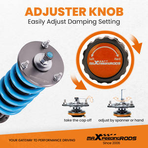 Amortiguadores Ajustables MaXpeedingrods, Suspensión Coilover para BMW Serie 5 (E60) 525xi 528xi 530xi 535xi 525xd <span class=keywords><strong>530xd</strong></span> 535xd 2004-2010 - Product Image 4