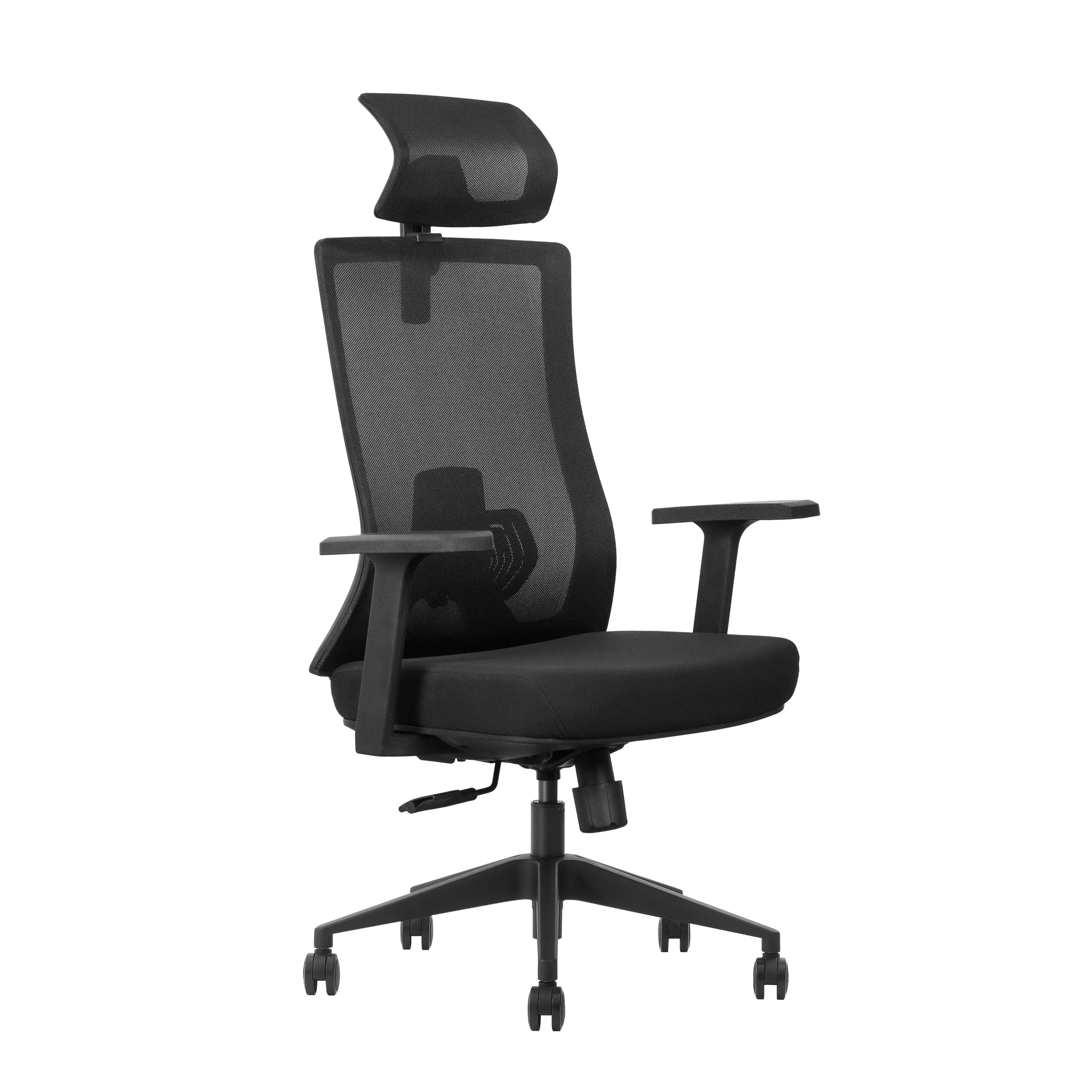 Trabalho simples malha macio heavy duty oversized giratório executivo ajustável ergonômico escritório cadeira braço cobre