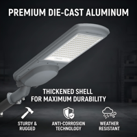 Lampadaires solaires LED tout-en-un en aluminium haute luminosité 200W avec batterie au lithium, étanches IP65, 7500K, pour extérieur
