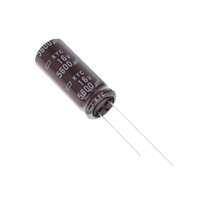 Condensador Original de Orificio Pasante de 5600 uF, Aluminio, 5600UF, 20%, 16V, Radial, EKYC160ELL562MK30S - Product Image 1