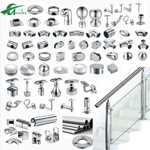 Tay Vịn Ống Inox Thiết Kế Lan Can Tay Ngoài Trời Cho Cầu Thang Lan Can Kim Loại 304 316 Chất Liệu