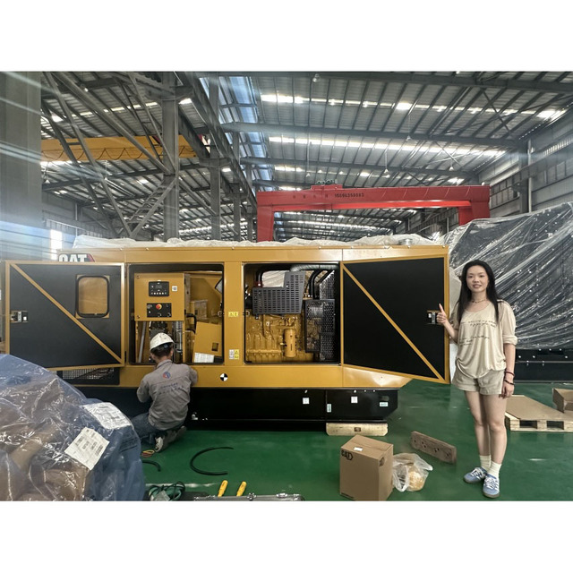 Caterpillar Silent Diesel Generator Set 50kW 100kW 200kW 300kW 400kW 3 Phase Water Cooled Industrial Backup Power Genset