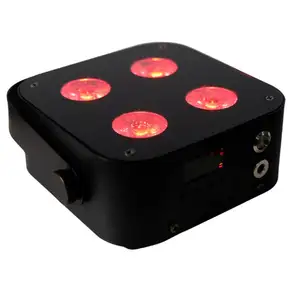 NEU 4pcs 12w Rgbwauv 6 In 1 LEDs Drahtlose WLAN-gesteuerte mobile DMX-Batterie Wireless Up Light Stage Party Beleuchtung