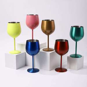 Copas de <span class=keywords><strong>Vino</strong></span> Personalizadas de 500 ml, Diseño Popular en Negro y Dorado para Bodegas Cliff Lede, para Beber <span class=keywords><strong>Vino</strong></span> y Cerveza - Product Image 1
