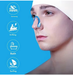 Bouchons de <span class=keywords><strong>nez</strong></span> en silicone étanches pour la natation, protection pour débutants et entraînement - Offre Spéciale - Product Image 4