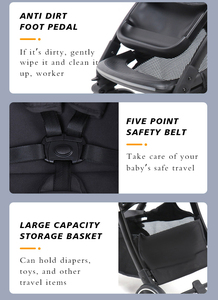 Cochecito de Bebé Ligero Más Vendido con Mango Reversible para Niños, Cochecito <span class=keywords><strong>Plegable</strong></span> Compacto de Tamaño Pequeño para Salidas - Product Image 5