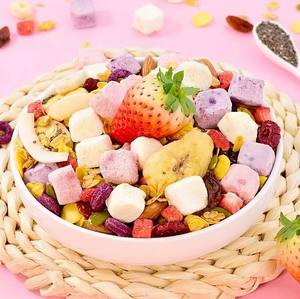 ธัญพืชเชียซีด โยเกิร์ต ผลไม้อบแห้ง <span class=keywords><strong>ข้าว</strong></span><span class=keywords><strong>โอ๊ต</strong></span>อบและต้ม 500 กรัม/กระป๋อง สามารถใช้คู่กับโยเกิร์ตนมและอาหารแห้ง - Product Image 6