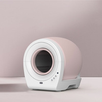 Clos pour empêcher les éclaboussures externes Armoire à litière automatique pour chat Toilettes électriques intelligentes pour chat Bac à litière pour chat autonettoyant