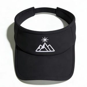 Visière de sport unisexe en tissu Oxford avec bande élastique réglable, 100% polyester, impression par sublimation personnalisée, broderie à la main, visière de soleil sportive - Product Image 3