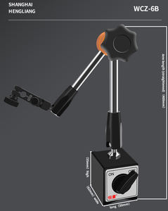 Hengliang ที่ตั้งมาตรวัดแม่เหล็กสแตนเลสแบบ WCZ-1B, เครื่องวัดเส้นผ่าศูนย์กลางแบบเวอร์<span class=keywords><strong>เนีย</strong></span>ขนาดใหญ่อเนกประสงค์ขาตั้งแม่เหล็กที่แข็งแรงสำหรับ - Product Image 6