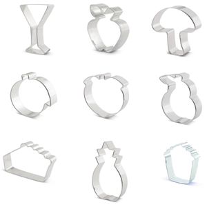 Emporte-pièces série fruits, en forme de pomme, en forme de <span class=keywords><strong>champignon</strong></span> en forme de pop-corn Emporte-pièces en acier inoxydable en forme de tranche de tarte - Product Image 3