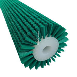 Spazzola a Rullo Cilindrica Industriale in Nylon TDF - Spirale/Tuftata per Nastro Trasportatore/Pulizia Vetri Personalizzabile - Product Image 1