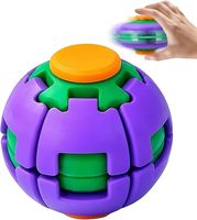 Balle Gyro Fidget Spinner Prête à l'Expédition aux États-Unis, Jouet Anti-Stress Macaron Rotatif et Moelleux pour Enfants et Adultes