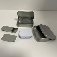 Boîte en métal à couvercle coulissant résistante aux enfants, petite boîte en métal coulissante pour cadeaux, bonbons, cosmétiques, parfums solides