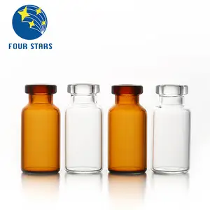 China (Daratan) Supplier 8Ml Injeksi Botol Antibiotik Farmasi Botol Kaca