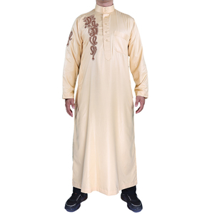 Abbigliamento uomo turco islamico modesto Abaya poliestere Tob Khamis <span class=keywords><strong>arabo</strong></span> per uomo - Product Image 5