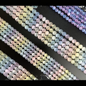 Natural Outstanding 8mm Pink Selenite Smooth Round <b>Stone</b> <b>Beads</b> Gemstone Loose <b>Beads</b> for Jewelry Making for Pease Group - Product Image 3