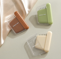 Tragbare Magnetische Nadelbox mit Nadelhalter Einfaches Plastik-Nähset für Näh- und Stickzubehör