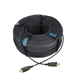 Câble <span class=keywords><strong>HDMI</strong></span> 2.0 en <span class=keywords><strong>fibre</strong></span> <span class=keywords><strong>optique</strong></span> de qualité professionnelle 4K/60Hz 18 Gbit/s, longue portée 1M-90M pour projecteur, salle de conférence, installation murale - Product Image 2