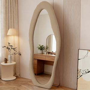 Specchio da Terra a Figura Intera con Arco in Flanella e Velluto all'Ingrosso dal Produttore, Specchio da Toeletta per Decorazione Casa e Bagno - Product Image 4