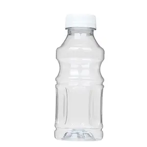 الزجاج القابلة للتحلل البلاستيك زجاجتي الماء والعصير التعبئة والتغليف مع قياس غطاء