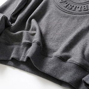 Sweat-shirt à capuche pour homme en coton 100% avec impression 3D en relief personnalisée, style streetwear d'automne - Product Image 5