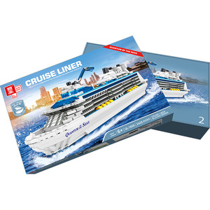 Modellino in Scala 1:8 di Grande Nave da Crociera Quantum <span class=keywords><strong>Ocean</strong></span> Travel, Kit di Montaggio Statico Fai-da-Te, <span class=keywords><strong>Puzzle</strong></span> in Plastica, Giocattolo a Tema Navale - Product Image 3