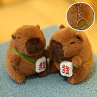 Porte-clés en peluche Capybara, breloque de sac, pendentif mignon, animal doux et moelleux, ornement de sac à main, accessoire de mode apaisant pour filles et enfants, cadeau