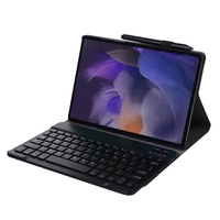 A08 Casing Kulit Keyboard Nirkabel, Sarung untuk Samsung Galaxy Tab A8 Tablet Keyboard Nirkabel Ultra-tipis