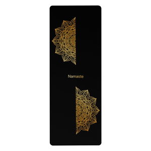 Tapete de <span class=keywords><strong>Yoga</strong></span> Profesional de Caucho Natural PU Antideslizante con Diseño de Mandala Dorado, Ecológico, Grado Estudio, 1830 x 680 x 5 mm, Precio de Fábrica - Product Image 4