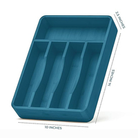 Organisateur de tiroir en bambou plateau extensible pour ustensiles de cuisine couverts couverts couverts support d'argenterie pour tiroir
