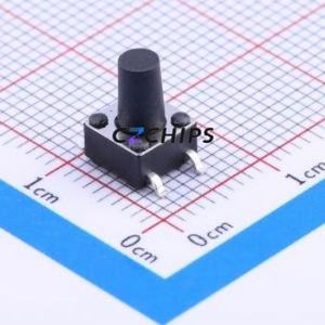 K2-6639SP-K4SC-04 Tactile Switch SMD-4P,6x6mm Switch Single Pole Single Throw Round Button 2.5N Vertical Mount - Product Image 1