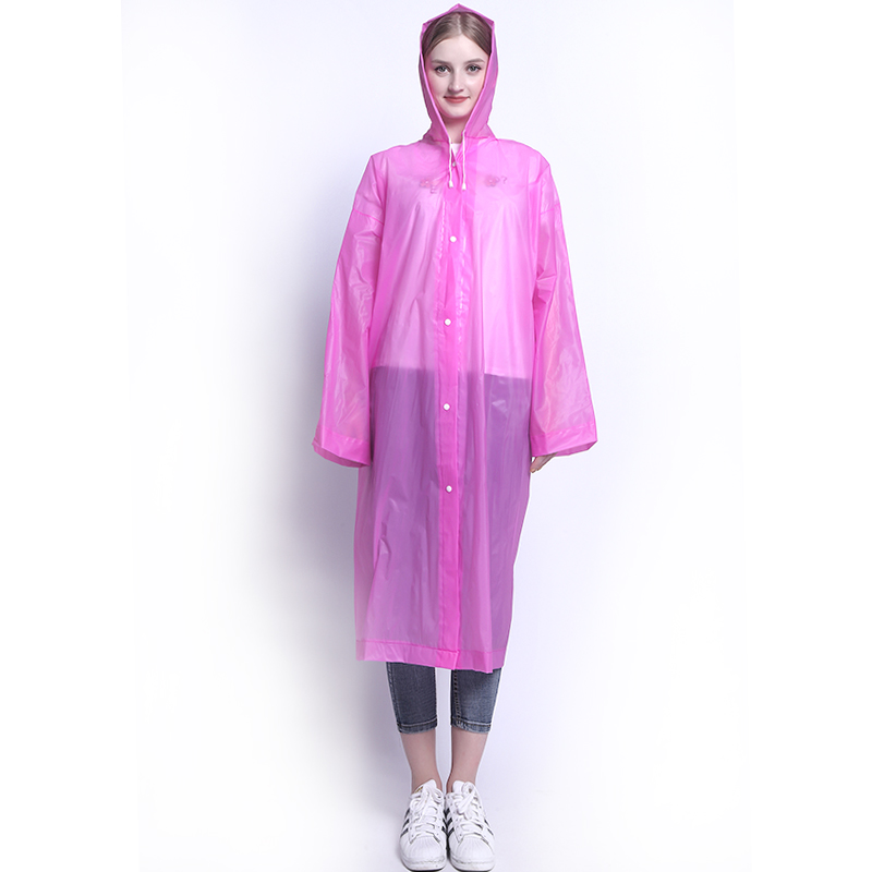 Для отдыха на открытом воздухе повторно использовать водонепроницаемый красивый цветный вырослый плащ/розовый плащи прозрачный EVA красивый цветный дождевик Eva дождевое пончо плащ