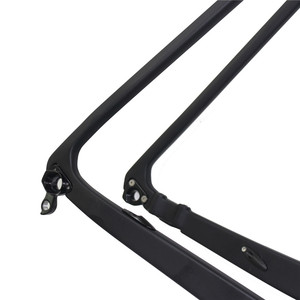 Juego de cuadros de bicicleta de grava de <span class=keywords><strong>ciclocross</strong></span> de carretera de <span class=keywords><strong>carbono</strong></span> completo Compatible con juego de ruedas MTB 27.5er - Product Image 4