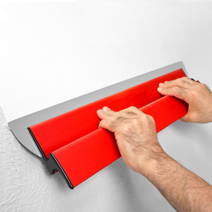 Spatule en acier inoxydable avec manche en plastique, outil de nivellement de la mastication, modèle J726, pour le plâtrage des murs, grattoir pour plaques de plâtre, finisseur de cloisons sèches - Product Image 1