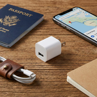 Chargeur mural USB 5W certifié FCC, adaptateur secteur 5V 1A, prise US, protection multi-fonctions pour iPhone et Android
